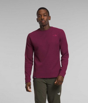 Fuchsia Men's The North Face Canyon Fog Thermal Long Sleeve Pullover | DUBLIN YTWP