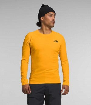 Gold Men's The North Face FD Pro 160 Crew T-Shirt | DUBLIN YDWJ