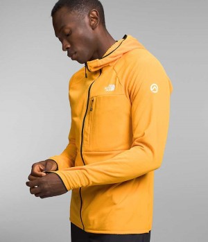 Gold Men's The North Face Summit Series FUTUREFLEECE™ Full-Zip Hoodie Fleece Jacket | DUBLIN QTDY