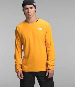 Gold Men's The North Face Summit Series FUTUREFLEECE™ Crew Pullover | IRELAND YNMQ