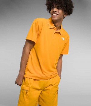 Gold Men's The North Face Wander Polo Shirt | DUBLIN RBID