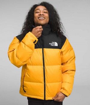 Gold / Black Men's The North Face 1996 Retro Nuptse Puffer Jacket | IRELAND JPKN