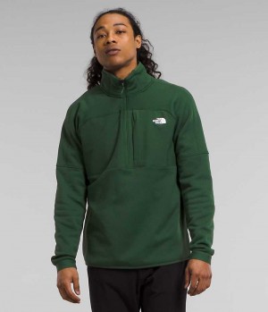 Green Men's The North Face Canyonlands High Altitude ½-Zip Pullover | DUBLIN BXUE