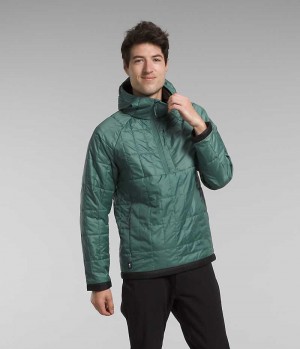 Green Men's The North Face Circaloft ¼-Zip Pullover Puffer Jacket | IRELAND BWVC