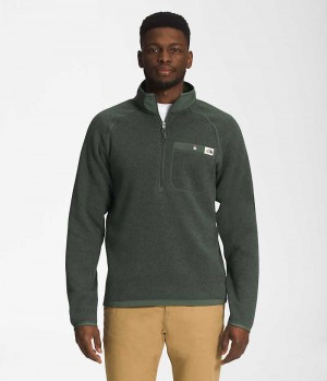 Green Men's The North Face Gordon Lyons ¼-Zip Pullover | DUBLIN UYRT