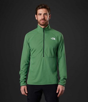 Green Men's The North Face Summit Series FUTUREFLEECE™ LT ½-Zip Pullover | IRELAND VLSJ