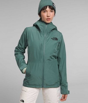 Green Women's The North Face ThermoBall™ Eco Snow Triclimate® Insulated Jacket | IRELAND MRIJ