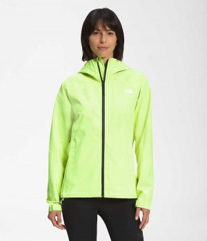 Green Women's The North Face Valle Vista Stretch Rain Jacket | IRELAND BIXA