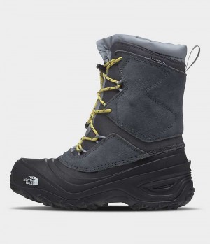 Grey Boys' The North Face Alpenglow V Waterproof Winter Boots | DUBLIN PTIU