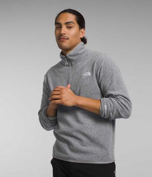 Grey Men's The North Face Alpine Polartec® 100 ½-Zip Pullover | IRELAND DQKI