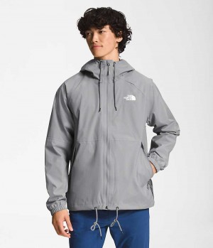 Grey Men's The North Face Antora Hoodie Rain Jacket | DUBLIN GRNL