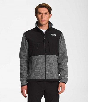 Grey Men's The North Face Denali Fleece Jacket | DUBLIN LXJG