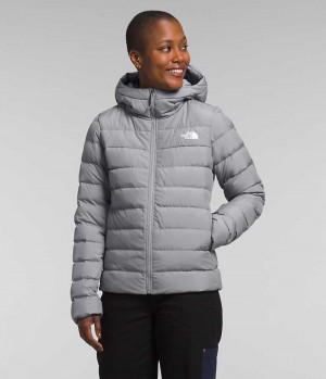 Grey Women's The North Face Aconcagua 3 Hoodie Puffer Jacket | IRELAND BHWU