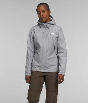 Grey Women's The North Face Antora Rain Jacket | IRELAND ESLV