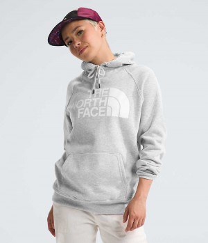 Grey Women's The North Face Half Dome Pullover Hoodie | IRELAND AGKP