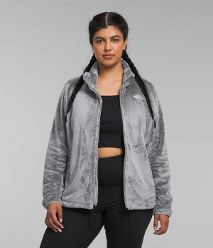 Grey Women's The North Face Plus Osito Fleece Jacket | DUBLIN SGAX