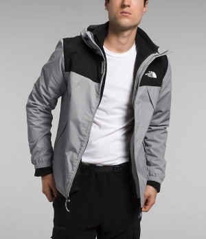 Grey / Black Men's The North Face Antora Triclimate® Insulated Jacket | DUBLIN MHCU