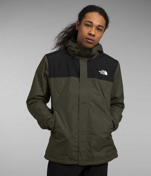 Grey / Black Men's The North Face Antora Triclimate® Insulated Jacket | IRELAND VIKX