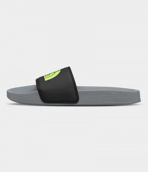 Grey / Black Men's The North Face Base Camp III Slides | IRELAND ZHIU