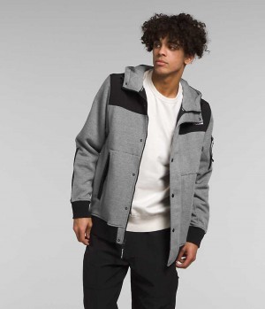 Grey / Black Men's The North Face Highrail Fleece Jacket | DUBLIN WKLR