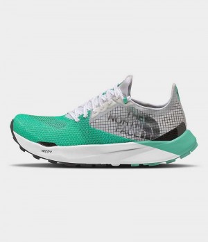 Grey / Turquoise Women's The North Face Summit Series VECTIV Sky Trail Running Shoes | DUBLIN GXLQ