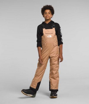 Khaki Boys' The North Face Freedom Insulated Bib Pants | IRELAND PBHF