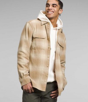 Khaki Men's The North Face Arroyo Flannel Shirt | DUBLIN EKCT