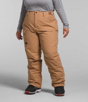 Khaki Women's The North Face Plus Freedom Insulated Pants | IRELAND DKCZ