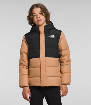 Khaki / Black Boys' The North Face North Down Fleece-Lined Coat | DUBLIN DNKF