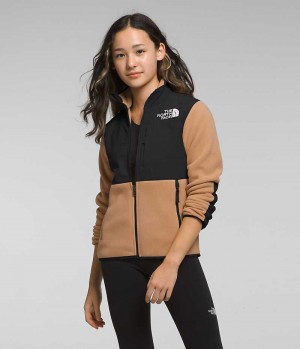 Khaki / Black Girls'' The North Face Denali Fleece Jacket | DUBLIN TBEV