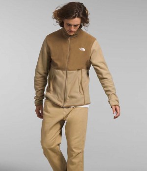 Khaki / Brown Men's The North Face Alpine Polartec® 100 Fleece Jacket | DUBLIN TVEM