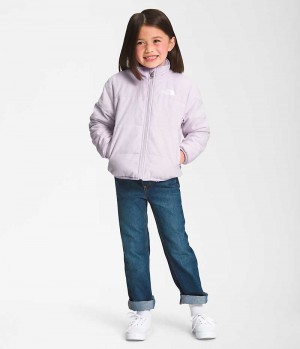 Lavender Girls'' The North Face Reversible Mossbud Fleece Jacket | IRELAND GWXO