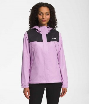 Lavender Women's The North Face Antora Rain Jacket | IRELAND YGRM