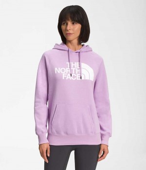 Lavender Women's The North Face Half Dome Pullover Hoodie | DUBLIN TSBQ