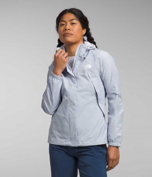 Light Blue Women's The North Face Antora Rain Jacket | DUBLIN AXFH