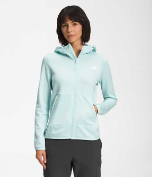 Light Blue Women's The North Face Canyonlands Hoodie Fleece Jacket | IRELAND HWQG