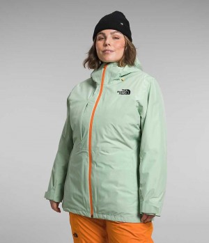 Mint Women's The North Face Plus ThermoBall™ Eco Snow Triclimate® Insulated Jacket | IRELAND TZOB