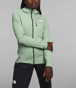 Mint Women's The North Face Summit Series FUTUREFLEECE™ Full-Zip Hoodie Fleece Jacket | IRELAND IMTW