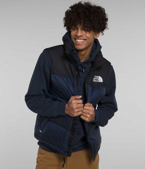 Navy Men's The North Face 1996 Retro Nuptse Down Vest | DUBLIN JENU