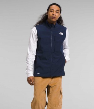 Navy Men's The North Face Apex Bionic 3 Vest | DUBLIN TEKV