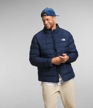 Navy Men's The North Face Big Aconcagua 3 Puffer Jacket | IRELAND JIOP