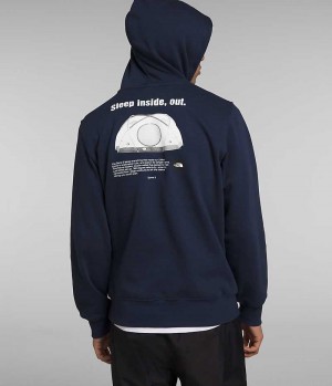 Navy Men's The North Face Brand Proud Hoodie | IRELAND YUAM