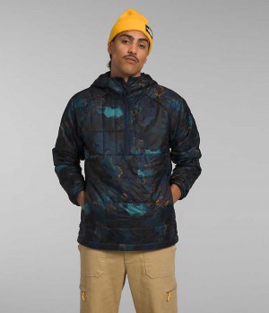 Navy Men's The North Face Circaloft ¼-Zip Pullover Puffer Jacket | IRELAND IJEV