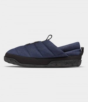 Navy Men's The North Face Nuptse Denim Mules | DUBLIN BLXU