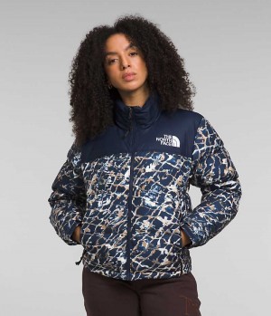 Navy Women's The North Face 1996 Retro Nuptse Puffer Jacket | DUBLIN PJXG