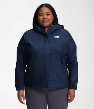 Navy Women's The North Face Plus Antora Rain Jacket | DUBLIN AQML