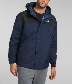 Navy / Black Men's The North Face Big Antora Rain Jacket | DUBLIN VUYQ