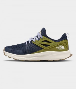 Navy / Olive Women's The North Face Oxeye Trail Running Shoes | IRELAND NIGJ