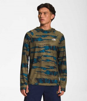 Olive Men's The North Face Class V Water Hoodie | IRELAND OSEN