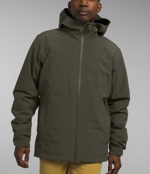 Olive Men's The North Face ThermoBall™ Eco Triclimate® Insulated Jacket | DUBLIN ADOI